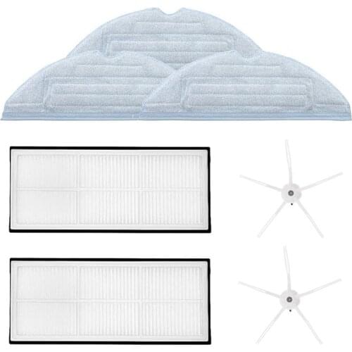 Accessory Set for Roborock S7 T7 T7 Plus Robot Vacuum Cleaner Spare Parts Pack of 7 with Filter & Side Brush & Wipe
