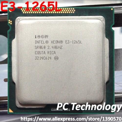 Original Intel XEON processor E3-1265L Quad core 2.4GHz 8MB E3 1265L LGA1155 CPU free shipping ship out within 1 day