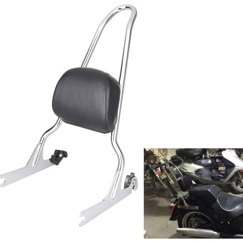 Motorbike Passenger Sissy Bar Backrest Pad Cushion For Harley Softail Fatboy Lo 2007-2016 Motorcycle Accessories