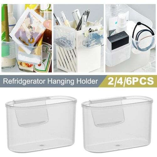 Refrigerator Organizer Hanging Organizer Mini Refrigerator Seasoning Containers Clear Storage Container for Home kitchen Storage