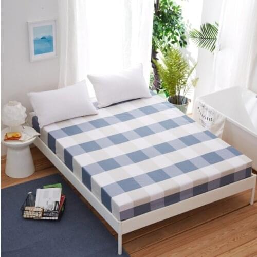 Floral Printing Sheet Bedding Linens With Elastic Band Dust Proof Mattress Protector