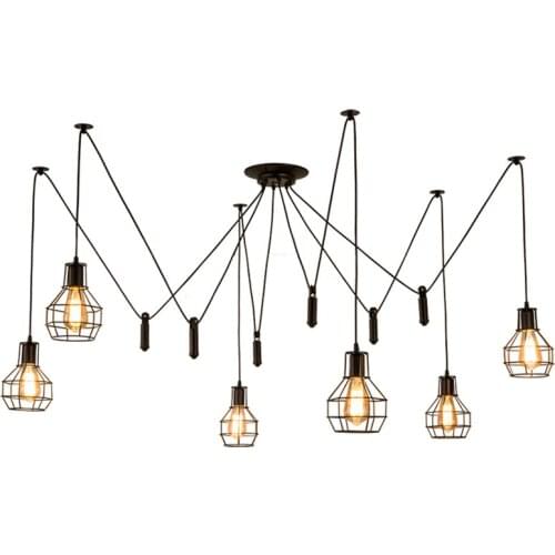 Nordic Iron Lampshade Ceiling Pendant Lights Restaurant Livingroom Pendant Lamps Home Deco Branch Suspension Lamp Fixture Light