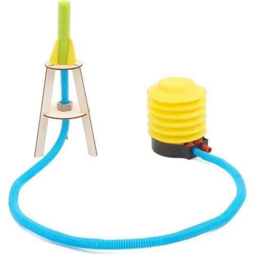 Stable Performance Wear-resistant Wooden Rocket Toy Handmade Funny Premium Texture Science Wooden Rocket Toy Kit for Education