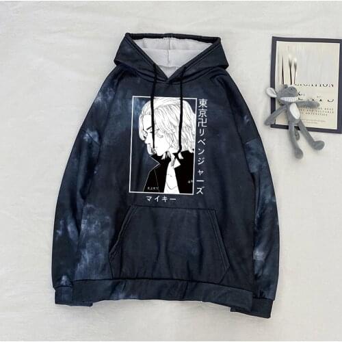 Tokyo Revengers Graphic Hoodies Manjiro Sano Harajuku Sudadera Tie Dye Cosplay Clothes