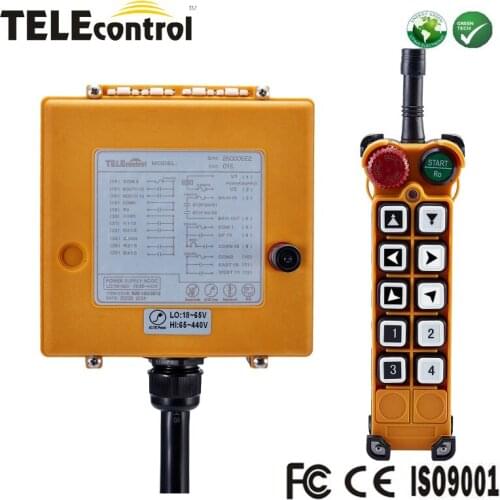 UTING manufacturer supplier 10 channel buttons F26-B2 multi speed industrial crane wireless remote control with EMS stop rotary