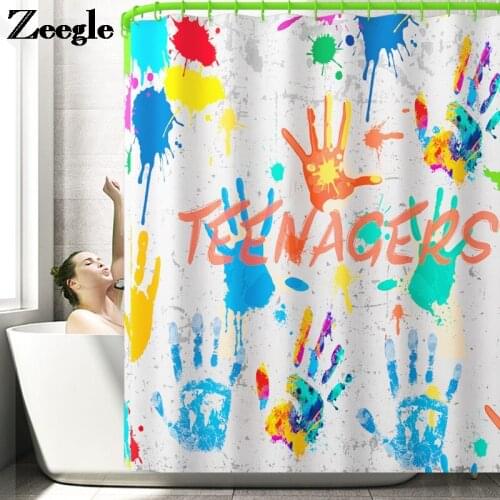 Bathroom Carpet Rug Vintage Style Bath Mat and Waterproof Shower Curtain Set Flannel U-Shaped Toilet Rug Non-slip Floor Mat Set