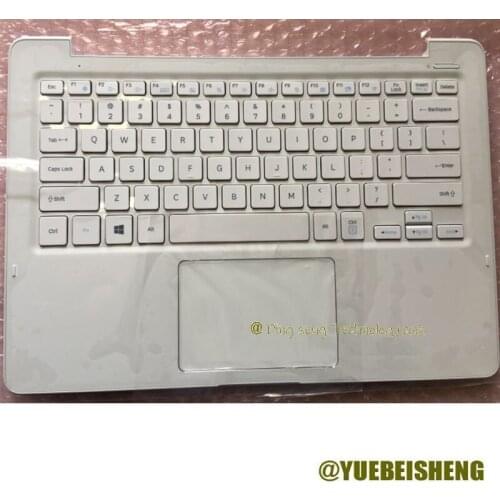 YUEBEISHENG New/Org For Samsung 500R3M NP500R3M Palmrest US keyboard uppper cover case Touchpad,White