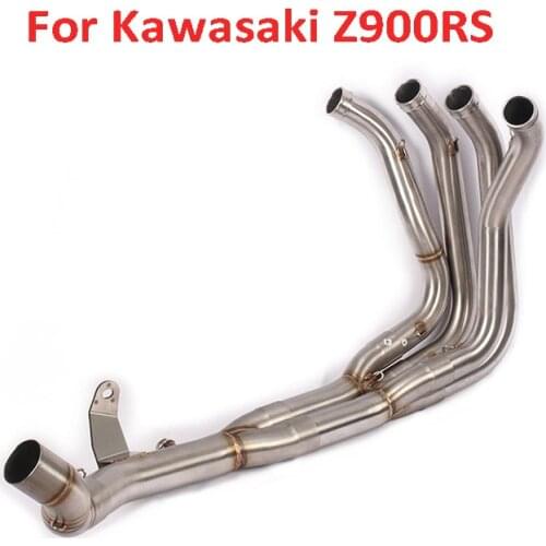 Z900RS Motorcycle Exhaust System Front Header Link Connect Tube Pipe Modified Pipe Slip on for Kawasaki Z900RS Z900 RS