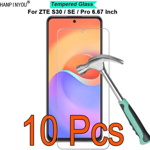 10 Pcs/Lots For ZTE Axon 30 S30 / SE / Pro 9H Hardness 2.5D Ultra-thin Toughened Tempered Glass Film Screen Protector Guard