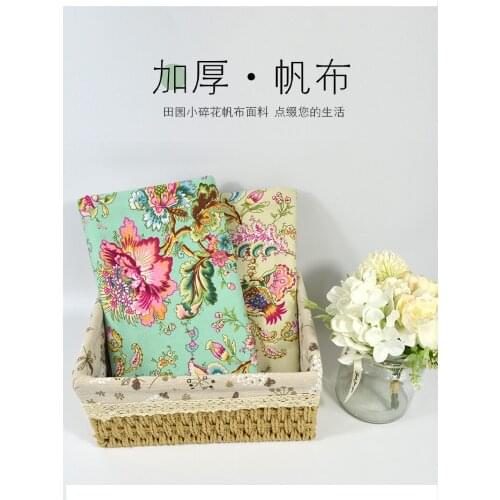 100cm*150cm/Piece,Pastoral Printed Cotton Thickened Canvas Cloth,Clothing Tablecloth,Curtain Pillow Fabric,DIY Handmade Material
