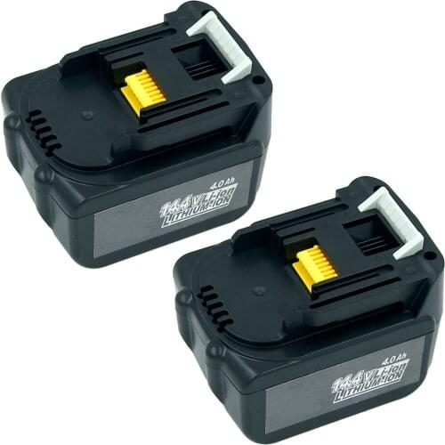 2PCS 14.4V 4.0Ah Lithium-Ion Tools Battery for Makita BL1430 BL1440 BDF343 BL1415 194066-1 194065-3 BDF446Z BJV140