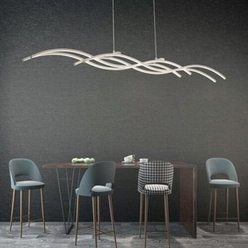 2019 Creative pendant lights Led modern for dinning room Acrylic+Metal suspension hanging ceiling lamp home lighting for Kitchen