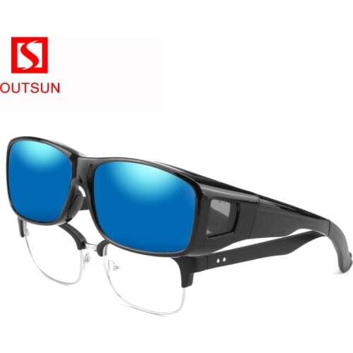OUTSUN Brand Polarized sunglasses UV400 fit over glasses For Men and Women Glasses 2020 Cover Sun Glasses Fishing gafas oculos