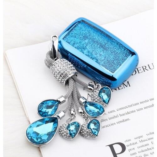 Quicksan Car Key Case Cover For Land Rover A9 Range Rover Sport Evoque Freelander 2 Jaguar XE XJ XJL XF C-X16 V12 Guitar F X Typ