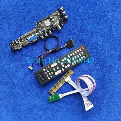 For LP133WH1 (TL)(A1)/(TL)(A2)/(TL)(A3) USB+AV digital signal LVDS-40Pin 1366*768 LCD panel DVB-T 3663 controller board kit