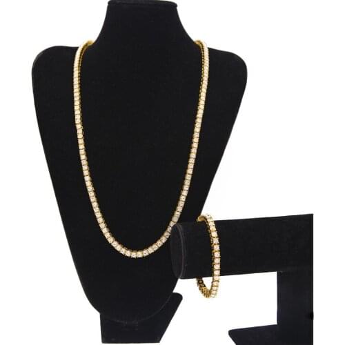 Hip Hop Men Gold Black Silver Color Alloy Volleyball Necklace Crystal Miami Necklace Chain Hip Hop For Men