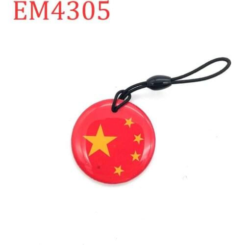 125Khz Rewritable Blank Proximity Card T5577 EM4305 RFID Keyfob Token Tag Dropping Glue Cartoon Keychain Access Control Card 1