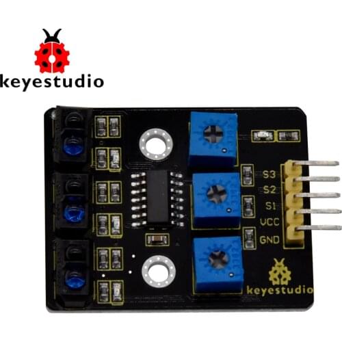 Keyestudio 3 Channel Infrared Tracking Sensor Module IR Line Patrol For Arduino DIY Smart Robot Car