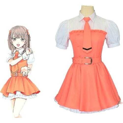 Unisex Anime MAINA iCHII mali halata Cosplay Costumes If My Favorite Pop Idol Made it to the Budokan I Would Die Uniform Dress
