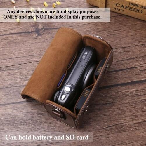 For Canon G7x25 Sony ZV1 Black Card RX1007 Leather Case Bag LX10ZS220 Ricoh GR3 Universal Camera Bag For Micro Single