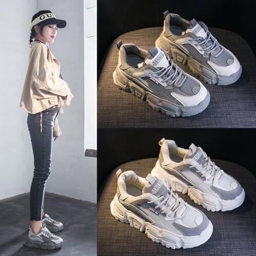 Super Hot Shoes Womens Spring New Breathable All-match Korean-Style Sneakers Women Ins Student Running Shoes