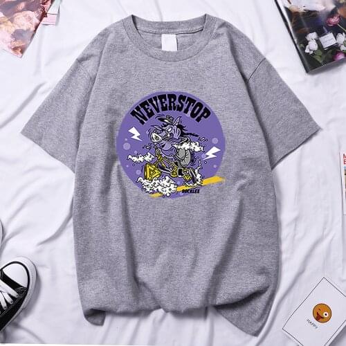 Never Stop Graphic Cute Anime Female T Shirt Harajuku Brand T-Shirt Hip Hop Trendy T Shirts Harajuku Comfort Woman Tee Shirt