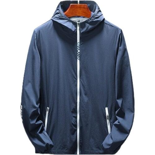 Mens sun protection clothing jacket spring and autumn mens UV protection skin clothing