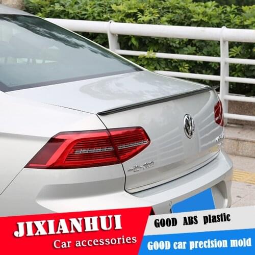 For Passat B8 Spoiler 2017-2018 Volkswagen Passat B8 Spoiler ABS plastic Material Car Rear Wing Color Rear Spoiler