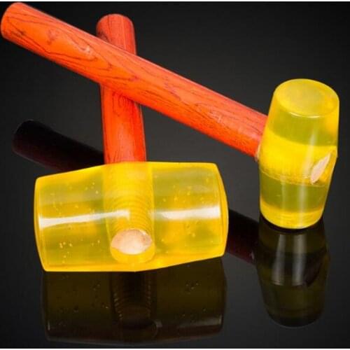 1pcs! Multifunctional Rubber Hammer 120mm Wooden Handle Tendon Hammer for Repair Household Hand Tools
