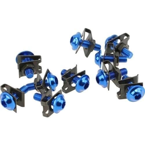 Fairing Fixing Bolt 10Pcs Universal M6 6mm Screw Bolt for Motorbike Fairing Body Corrosion Resistant Bolts A70F