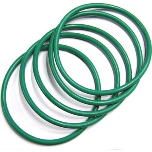 100piece 11mm*7mm*2mm FKM o-ring dichtung green Gasket of motorcycle part/FKM consumer product