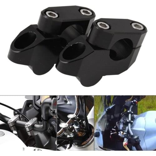 2Pcs 22mm Aluminum Motorcycles Heightening Handlebars Motorbike Accessories