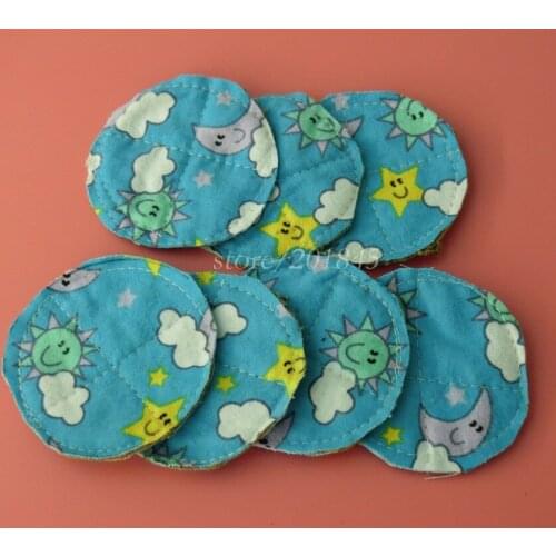 70Pcs Moxibustion Box Heat Insulating Cushion Lovely Circular Cartoon Pattern Design Drawing Insulation Cushion Covers