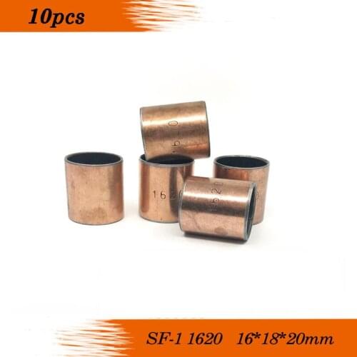 Free shipping SF-1 1620 Oilless bush DU Self-lubricating bushing Sintered bush Size 16*18*20mm