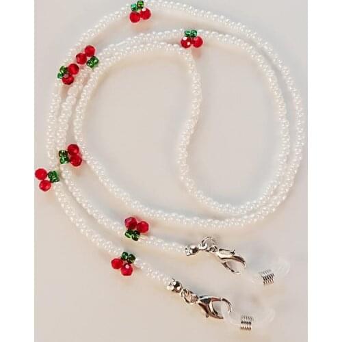 Sunglasses Masking Chains Mask Chains Cherry Eyeglasses Chain For Women Retro Metal Sunglasses Lanyards Eyewear Cord Holder