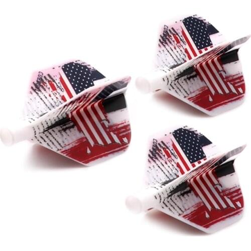 CUESOUL TERO AK4 Dart Flights Standard Shape American Flag Design,Set of 3 pcs