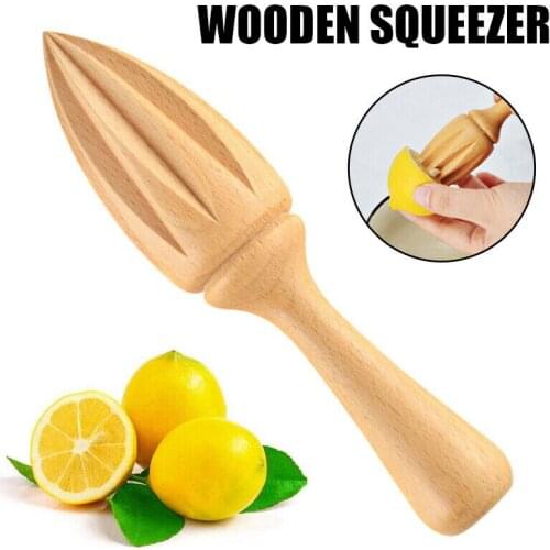 1Pc Wooden Lemon Squeezer Hand Press Manual Juicer Fruit Orange Citrus Juice Extractor Reamers Ten-corner Kitchen Accessories