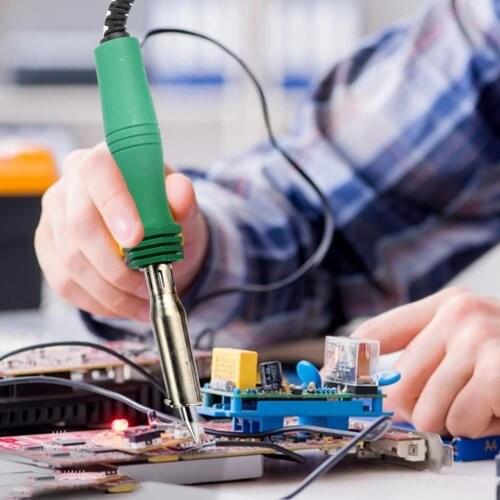 80/10/150W TU-505 Electric Soldering Iron Anti-slippery Tinning Effect High Power Straight Welding Iron Tip Pen EU Round Plug