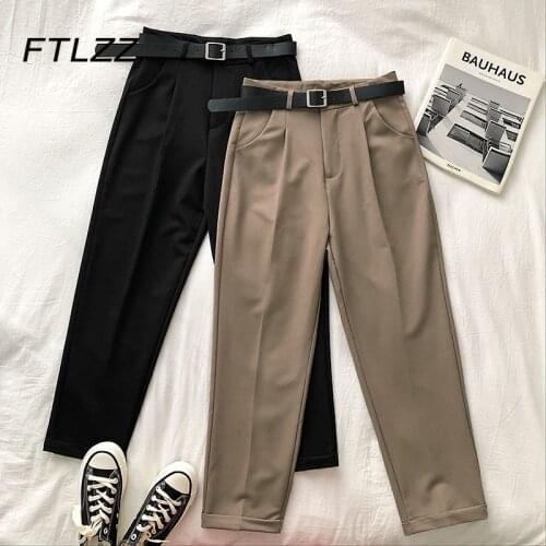 FTLZZ Women's Trousers Harem Pants