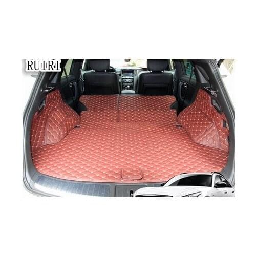 Good quality! Full set car trunk mats for Infiniti QX70 2017-2013 durable cargo liner boot carpets for QX70 2016,Free shipping