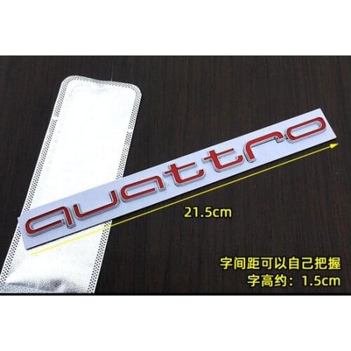 Red Metal Raider Buggies A3 / A4L/A5 / A6L/A7, A8 / Q3 / Q5 / New Q7 Modified Auto Emblem Badge Decal Sticker Car Accessories