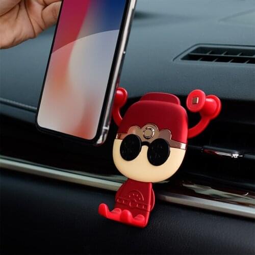 God of wealth Mobile phone bracket Multifunctional support Navigation mobile phone holder Outlet bracket