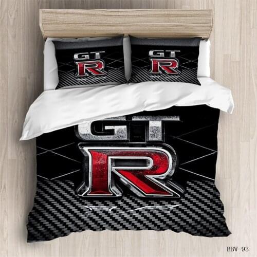 Cool Locomotive Series Motorcycle Race Car two-piece Set 3D Digital printing Three-piece Set Quilt Cover Wish Sheet2020 New