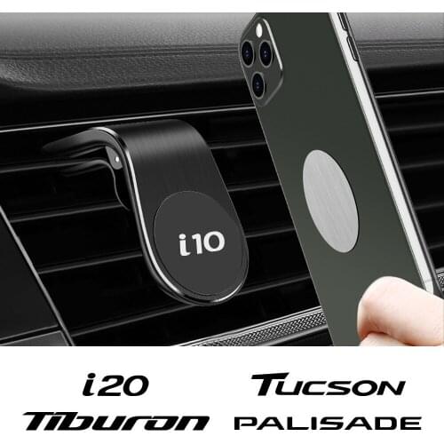 Magnetic Car Phone Holder For Hyundai Tucson I10 I20 Tiburon Palisade Venue Nexo Auto GPS 360 Metal Mount Mobile Telephone Stand