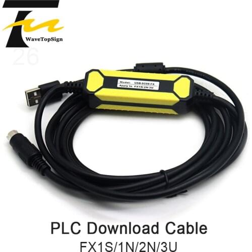 Mitsubishi FX1N/FX2N/FX1S/FX3U Series PLC Programming Cable Data Download Cable USB-SC09-FX