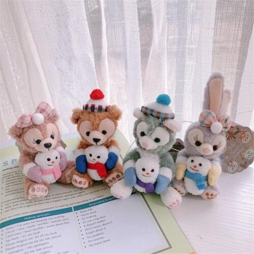 Cartoon Duffy Stella ShellieMay Disney Bear Gelatoni Cat Plush Toys Dolls Cute Plush Keychain Handbag Dolls Gifts for Girls Kids