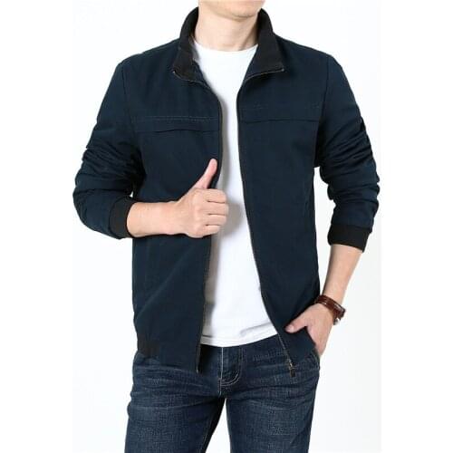 Mens fashion clothing trends jackets for men spring and autumn thin men jacket stand collar youth versatile handsome trend men