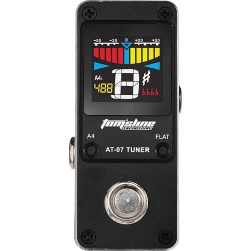 New Arrival! AT-07 Mini Chromatic Tuner Guitarra Effect Pedal Tomsline Mini Single Electric Guitar Effects