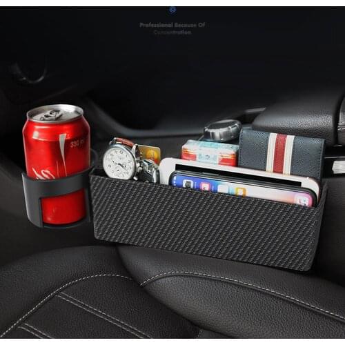 Car Seat Gap Slit Pocket Catcher Organizer Multifunctional Storage Box Phone Detachable Bottle Cups Car Interior Accessories