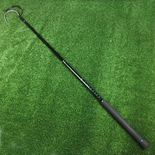 ORJD 4 feet Spear Hook Fishing Gaff Stainless E-glass Material Ice Fishing Boat EVA Handle Pole with Sharp Hook Fishing Tackle